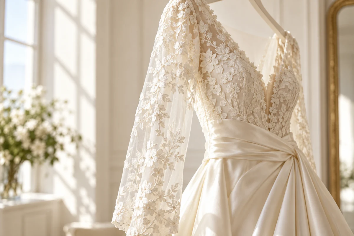 Durham Dry Cleaners Wedding gown care — illustrative garment-care photo
